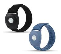 BOXOB 2uds Princess Cruise Medallion Holder, Pulsera Ajustable para Princess Medallion con Adhesivo Mágico Princess Medallion Holder Accesorios para Hombres Mujeres (Azul, Negro)