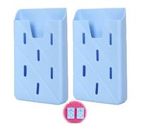 BOXOB 2uds Soporte Teléfono para Bogg Bolso, Silicona Funda Celular Soporte Smartphone Insertos Accesorios Bolsos Playa para Bogg Accesorios Dijes (Azul)
