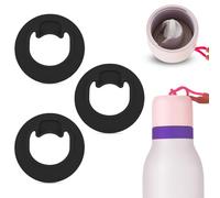 BOXOB 3 Piezas Tapón de Repuesto Botella Agua para Owala FreeSip Twist 18oz 24oz, Sin BPA Junta de Silicona Accesorios Tapa Superior Serie para Owala FreeSip Twist (Negro)