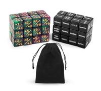 BOXOB 48uds Dados Contador Palabras Clave Habilidades, Mejora Estadísticas Criaturas Fichas Dados Lealtad Contadores Vida Mágica para MTG TCG RPG Accesorios Juegos Cartas con Bolsa Terciopelo