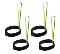 BOXOB 4uds Correa para Guantes de Esquí, 31,3x25,3cm Correa para Snowboard Reflectantes Correa Guante Esposas Ajustables Correa Seguridad Guantes para Deportes al Aire Libre Accesorios (Verde)