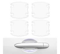 BOXOB 4uds Protector Manillar Puerta Coche, Transparente, Protector de Manija de Puerta de Coche Adhesivo Fuerte Protector contra Rayones para Puerta del Automóvil para Mayoría de los Automóviles