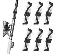 BOXOB 6 fundas protectoras para anzuelos de pesca, 5.9 pulgadas, fundas transparentes para señuelos de carrete de pesca, bolsa de caña visible, armadura para señuelo, guantes de cebo para pescadores