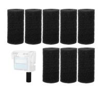 BOXOB 8 Esponjas de Prefiltro Compatibles con Fluval AC70/AC110 | Esponja de Filtro Poliuretano para Acuario Repuesto Algodón Filtros Peceras para Protección de Alevines y Camarones (Negro)