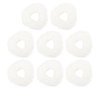 BOXOB 8uds Almohadillas Mopa de Repuesto para Narwal Freo Pro X Ultra/Freo Z Ultra / T10 / J3 / J4, Paño de Fregona Reutilizable Lavable Microfibra para Accesorios Robot Aspirador (Blanco)