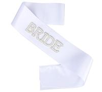 BOXOB Faja de Novia, Blanca Perlada Despedida de Soltera Fajas Ideal Como Regalo Despedida Soltera para Atuendos Fiesta Compromiso y Accesorios Boda