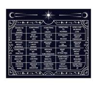 BOXOB Mantel de Altar, 34x28cm Diseño Cuadrícula Mantel Adivinación Mantel Tarot Brujería Espiritual Accesorio Ideal para Rituales Adivinación Regalos y Decoraciones