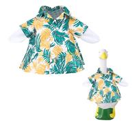 BOXOB Traje de Ganso Playero, Disfraz Hawaiano de Ganso para Césped Ropa Bonita Estatuas para Decoración Jardín Patio o Terraza