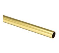Boxonly Tubo redondo de latón de 21 mm OD 2 mm de grosor de pared de 100 mm de longitud, tubo recto sin costuras de metal H65 Tubos de cobre para manualidades