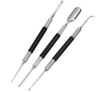 boxoon Juego de agujas profesionales de 3 piezas para latte art, de acero inoxidable, con doble extremo, para decoración de capuchino y café