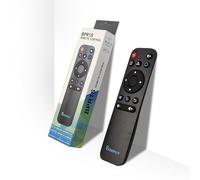 BOXPUT BPR1S Air Mouse - Mando a distancia por voz Bluetooth, equipado con giroscopio de 6 ejes, compatible con control remoto de aprendizaje por infrarrojos IR, adecuado para Android TV Box y TV