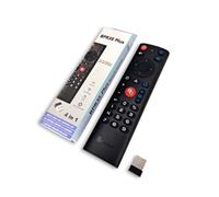 BOXPUT BPR3S Plus aire ratón control remoto, 2.4G RF control remoto inalámbrico, equipado con giroscopio de 6 ejes, soporte TV4 botón infrarrojo aislamiento, adecuado para cajas de TV Android o TV s