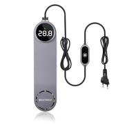 Boxtech 200W Acuarios Calefacción, Acuarios sumergibles Calefacción ajustable con protección contra sobrecalentamiento con termostato y pantalla LED para ajuste de temperatura (200W)