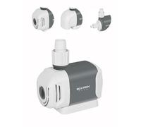 Boxtech Bomba de acuario 3 en 1 con motor de cobre de 25dB ultrasilencioso 25W 1500L/H, 3 modos de fondo lateral de tierra, cerámica anticorrosión para estanques fuentes y estanques de peces