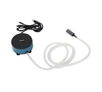 boxtech Bomba de aire de acuario para pecera, kit de bomba aireadora de oxígeno con piedra de aire, tubo de línea aérea para mini acuario de 7 a 30 litros