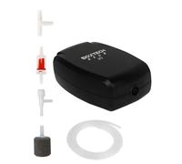 Boxtech Bomba de aire para acuario, mini bomba de oxígeno con piedra de aire, válvula antirretorno, potente bomba de aire para nanoacuarios (2 W)