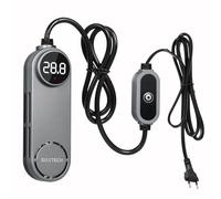 boxtech Calentador de Acuario de 100W, pequeño Calentador Sumergible | Temperatura ajustable, protección contra sobrecalentamiento, control con pantalla digital, para acuarios