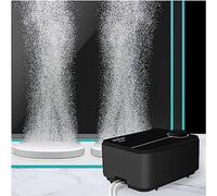 Boxtech Oxigenador Acuario Ultra Silencioso 8W, Bomba de Aire para Acuario Ajustable, 480L/H Doble Salida, para Tanques de Peces de 50-500L