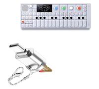 BoxWave Adaptador compatible con Teenage Engineering OP-1 - Mini Reader de tarjeta micro SD, lector USB tipo C OTG USB 3.0, llavero adaptador - plateado metálico