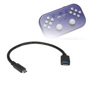 BoxWave Cable compatible con 8BitDo Lite SE - Adaptador de expansión USB, añade hardware conectado por USB a tu teléfono