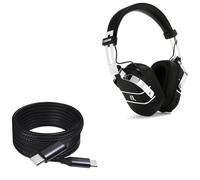 BoxWave Cable compatible con auriculares inalámbricos BOSS Waza-Air para guitarra, cable DirectSync PD (100 pies), USB-C a USB-C (100 W), carga rápida de aleación de nailon trenzado tipo C, color