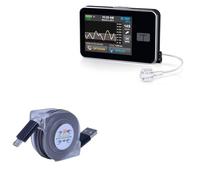 BoxWave Cable compatible con bomba de insulina Tandem t: Slim X2, miniSync, retráctil, cable de sincronización portátil