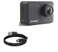 BoxWave Cable compatible con cámara de acción AKASO V50 Pro, cable DirectSync, carga duradera y sincronización