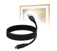 BoxWave Cable compatible con CANVIART Canvia Smart Digital Canvas Display y marco, DirectSync, USB 3.0 A a USB 3.1 tipo C, cable de carga y sincronización USB C, 1,8 m, color negro