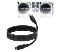 BoxWave Cable compatible con controlador Rane One MKII DJ - DirectSync - USB B a USB 3.1 tipo C, cable de sincronización USB B a C - 6 pies - Negro