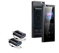 BoxWave Cable compatible con DODOSOUL M800 - USB-C a A PortChanger (paquete de 2), llavero portátil USB tipo C OTG USB - Negro pizarra