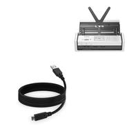 BoxWave Cable compatible con escáner Brother ADS-1800W - DirectSync - USB 3.0 A a USB 3.1 tipo C, cable de carga y sincronización USB C - 6 pies - Negro