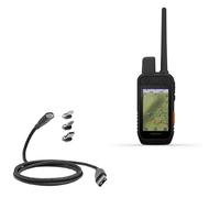 BoxWave Cable compatible con Garmin Alpha 200i - MagnetoSnap PD AllCharge Cable (100W), Magnet PD 100W Cable de carga USB tipo C Micro USB - Negro azabache
