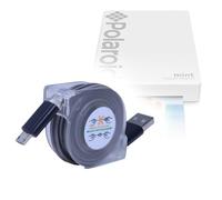 BoxWave Cable compatible con impresora de bolsillo Polaroid Mint - miniSync, retráctil, cable de sincronización portátil