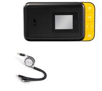 BoxWave Cable compatible con impresora digital Kodak Smile Instant Print - AllCharge miniSync, retráctil, cable USB portátil - Negro azabache