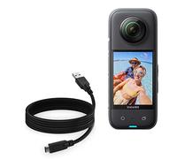 BoxWave Cable compatible con Insta360 X3 - DirectSync - USB 3.0 A a USB 3.1 Tipo C, cable de carga y sincronización USB C - 6 pies - Negro