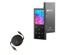 BoxWave Cable compatible con reproductor MP3 MP4 Benjie B33 - PD miniSync (240 W), cable USB tipo C portátil retráctil PD 240 W, color negro azabache