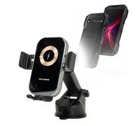 BoxWave Cargador de coche compatible con Kyocera DuraForce Pro 3 - Soporte automático de carga inalámbrica (15 W), cargador de coche inalámbrico Qi Soporte de ventilación - Negro