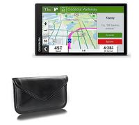 BoxWave - Funda compatible con Garmin DriveSmart 66, piel sintética, diseño de sobre, color negro azabache