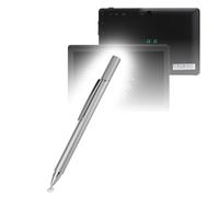 BoxWave Lápiz capacitivo compatible con iRulu eXpro X1, lápiz capacitivo FineTouch, lápiz capacitivo súper preciso, color plateado metálico