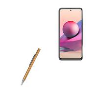 BoxWave Lápiz capacitivo compatible con Xiaomi Redmi Note 10S, lápiz capacitivo FineTouch, lápiz capacitivo súper preciso, oro champán