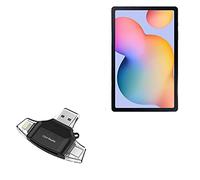 BoxWave Smart Gadget compatible con Samsung Galaxy Tab S6 Lite - AllReader lector de tarjetas SD, lector de tarjetas microSD compacto USB - Negro azabache