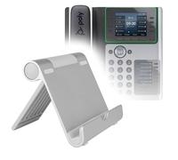 BoxWave Soporte y soporte compatible con Poly Edge E450 - VersaView Soporte de aluminio, portátil, soporte de visualización multiángulo