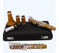 Boxwood BB Professional Clarinet Con Boquilla Plateada Plataforma 19 Llaves