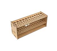 Boxwood - Organizador de escritorio con múltiples compartimentos y textura de madera natural para artistas profesionales
