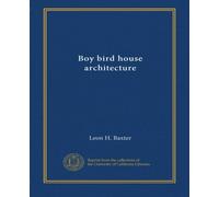Boy bird house architecture
