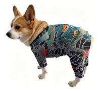 Boy Dog Clothes - Disfraz de estampado de dragón de algodón, transpirable, para mascotas, para de fotos, props | Cute Dog Apparel for Birthday All Season Spring Summer Otomn Winter Wear Small