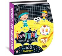 Boy Football Fun Colouring Sticker Activity Book With Over 100 Stickers For Kids, Children And Toddlers Ages 2+ Years: Football Colouring Book