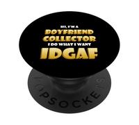 Boy Friend Collector Funny Dating Costume from Girl Friends PopSockets PopGrip Adhesivo