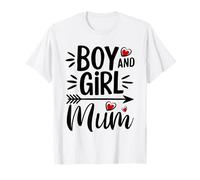 Boy & Girl Mum Love Family Crew Favoritos Mejor Día de la Madre Camiseta