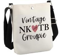 Boy Group - Bolsa de maquillaje con cremallera para amantes de la música, diseño vintage NK TB Groupie, Nktb Groupie Cb Eu, Bolsa de cosméticos con impresión